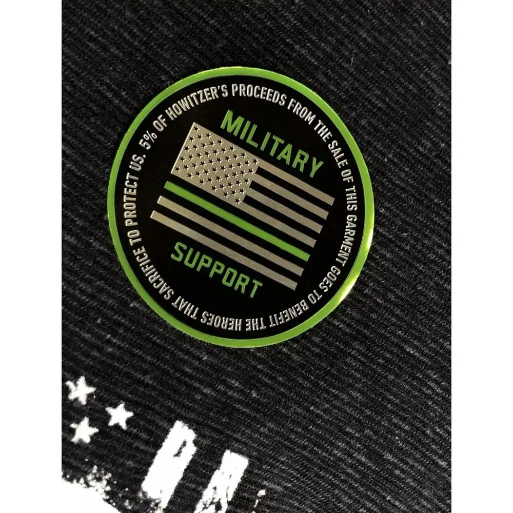 Howitzer Style Men's T-Shirt SKULL FLAG Military Grunt S M L XL 2XL 3XL - Picture 11 of 12